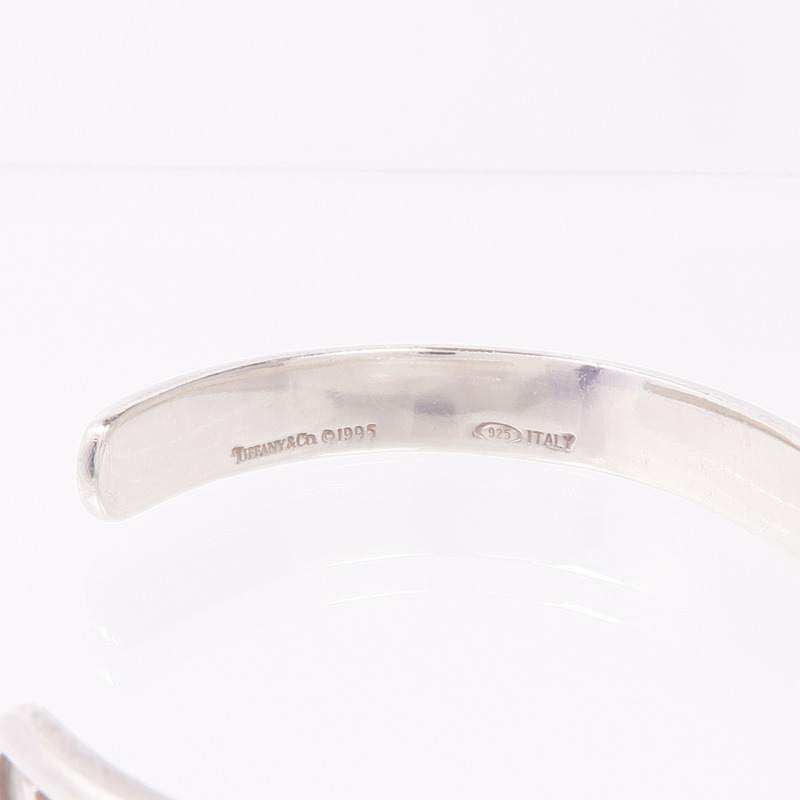 TIFFANY&CO 925純銀Atlas Roman Numeral Cuff Bracelet手鐲-4