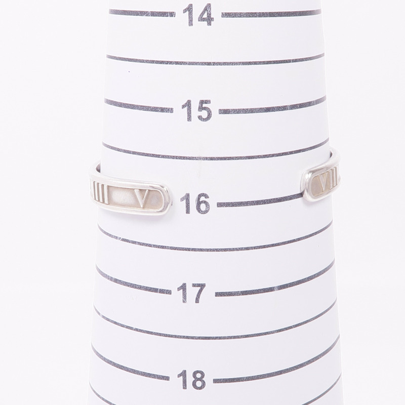 TIFFANY&CO 925純銀Atlas Roman Numeral Cuff Bracelet手鐲-9