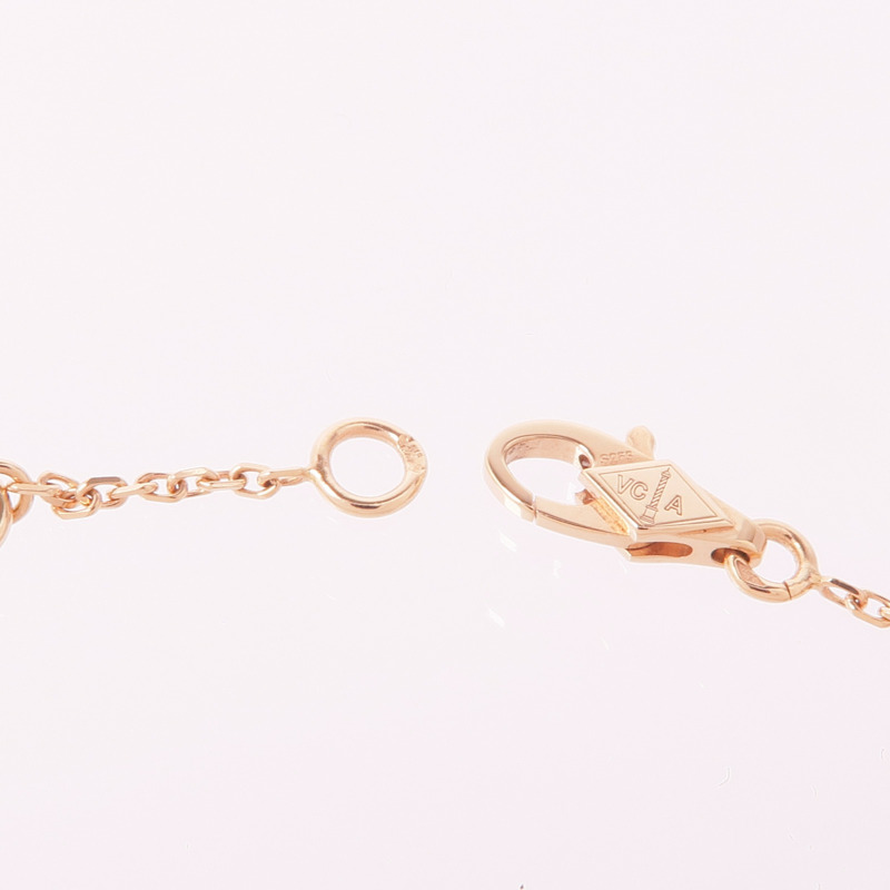 Van Cleef & Arpels 18K玫瑰金Sweet Heart Bracelet紅玉髓手鏈-5
