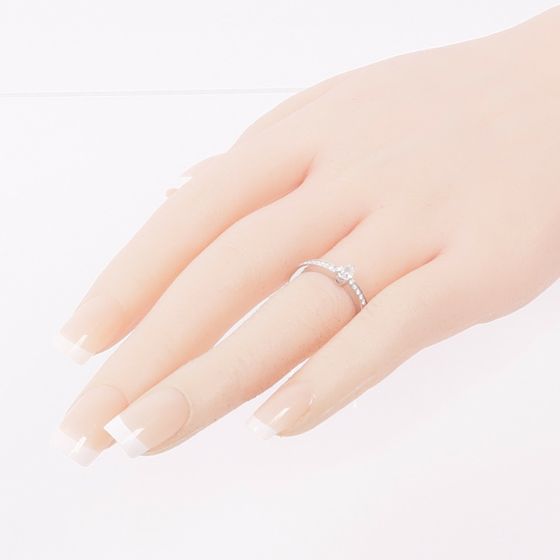 Chaumet PT950鉑金Triomphe De Chaumet Ring鑽石戒指US#6.5-6