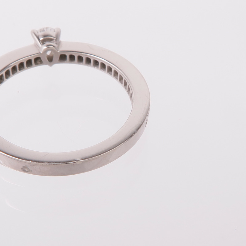 Chaumet PT950鉑金Triomphe De Chaumet Ring鑽石戒指US#6.5-8