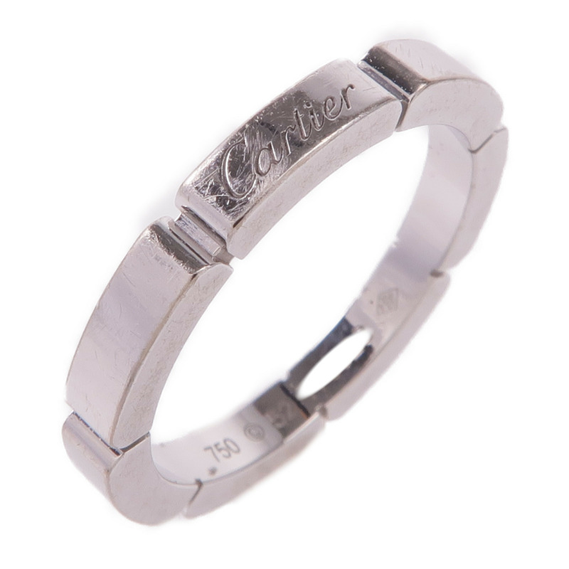 CARTIER 18K白金Maillon Panthere Ring戒指Cartier#52/US#6-0