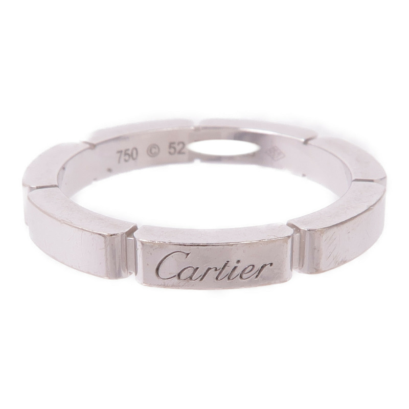 CARTIER 18K白金Maillon Panthere Ring戒指Cartier#52/US#6-1