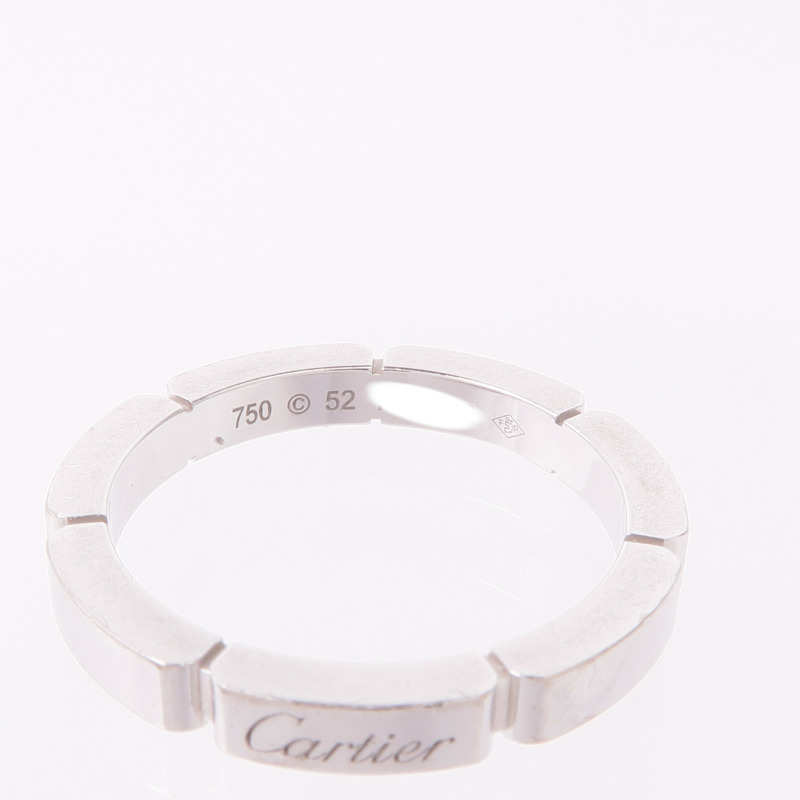 CARTIER 18K白金Maillon Panthere Ring戒指Cartier#52/US#6-4