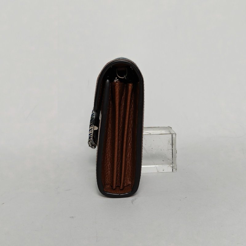 GUCCI Dionysus酒神Woc鑽扣牛仔藍牛仔布銀扣肩背包-1