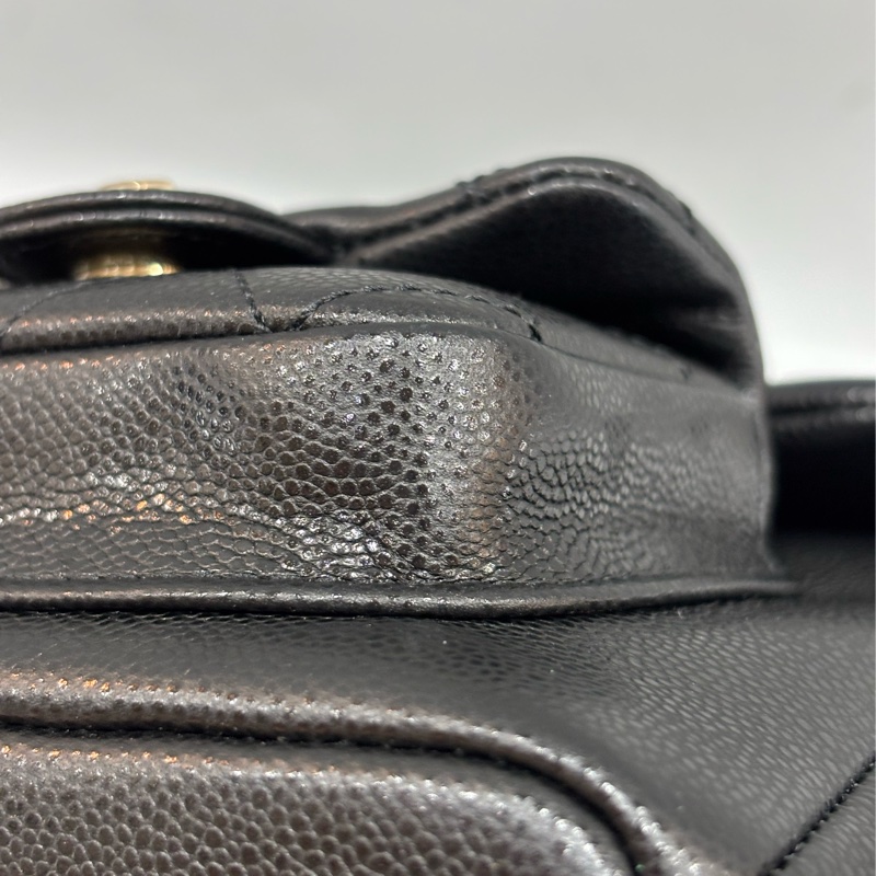 CHANEL AS4399 DUMA 黑色荔枝皮金鍊 坦克包炸藥包後背包肩背包側背包手提包-18