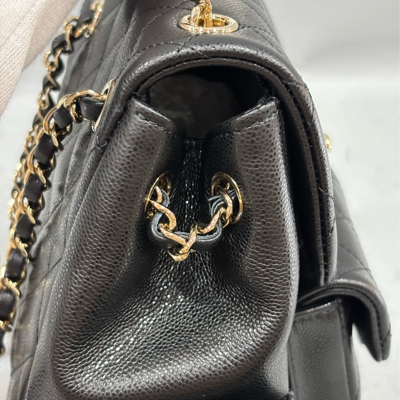 CHANEL AS4399 DUMA 黑色荔枝皮金鍊 坦克包炸藥包後背包肩背包側背包手提包-23