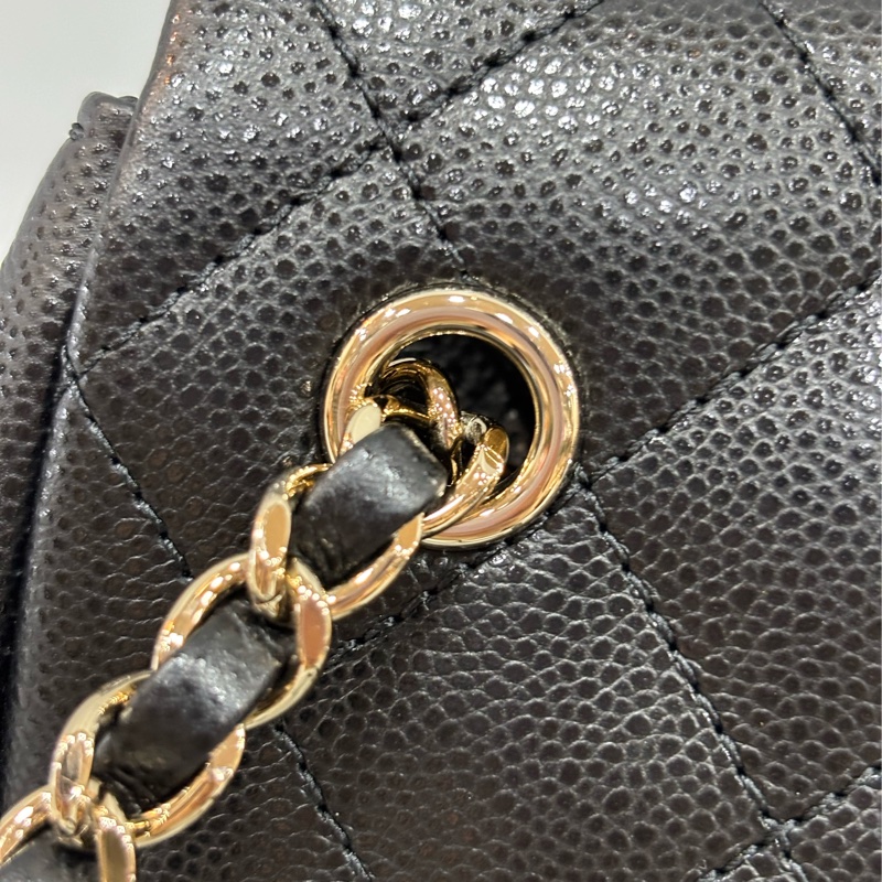 CHANEL AS4399 DUMA 黑色荔枝皮金鍊 坦克包炸藥包後背包肩背包側背包手提包-25