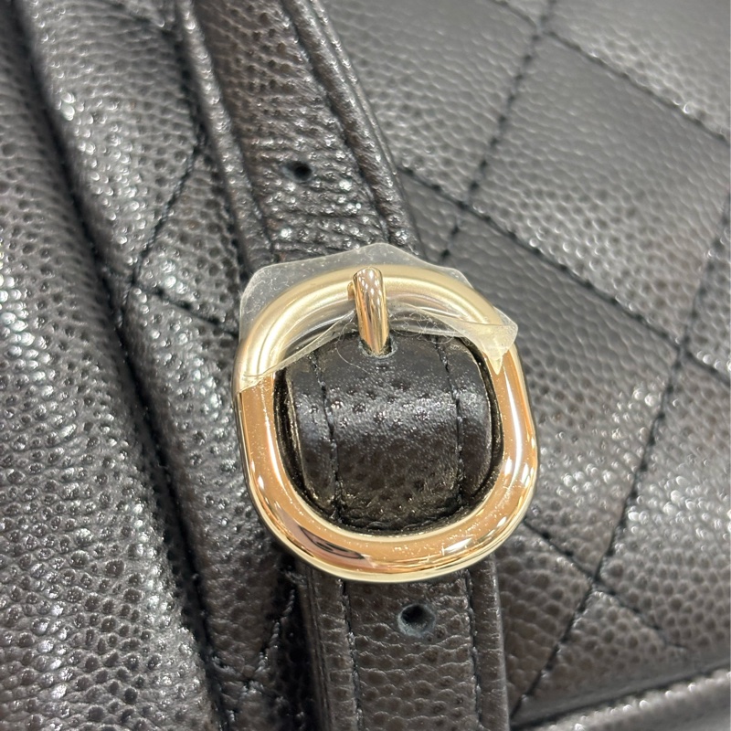 CHANEL AS4399 DUMA 黑色荔枝皮金鍊 坦克包炸藥包後背包肩背包側背包手提包-27