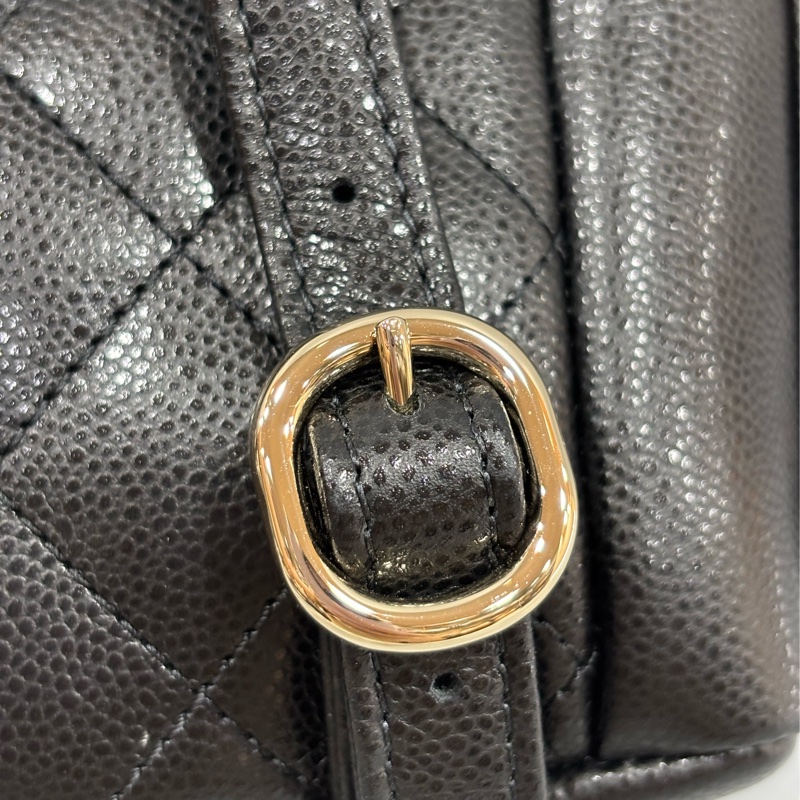 CHANEL AS4399 DUMA 黑色荔枝皮金鍊 坦克包炸藥包後背包肩背包側背包手提包-28