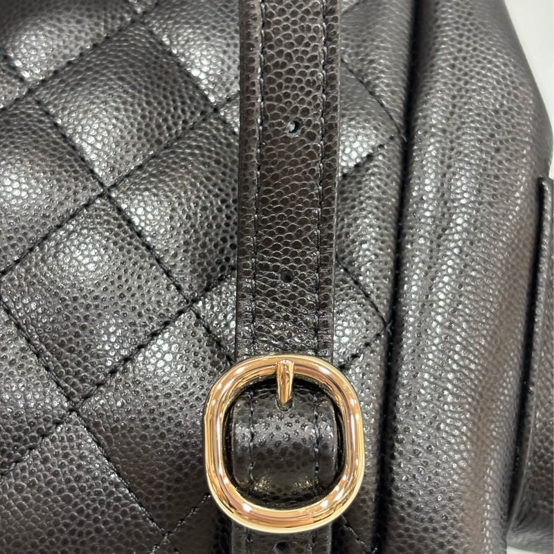 CHANEL AS4399 DUMA 黑色荔枝皮金鍊 坦克包炸藥包後背包肩背包側背包手提包-30