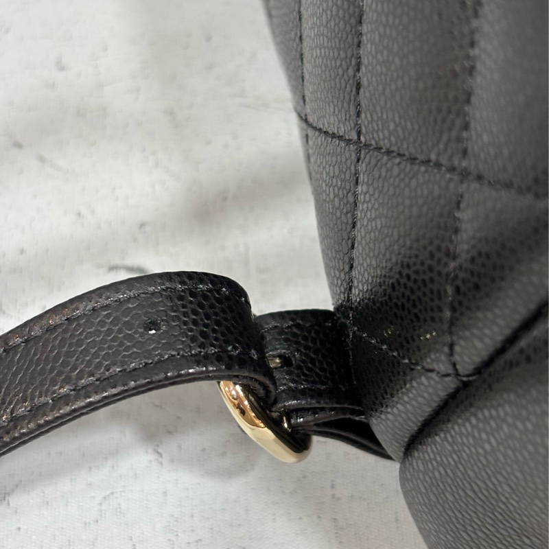 CHANEL AS4399 DUMA 黑色荔枝皮金鍊 坦克包炸藥包後背包肩背包側背包手提包-33