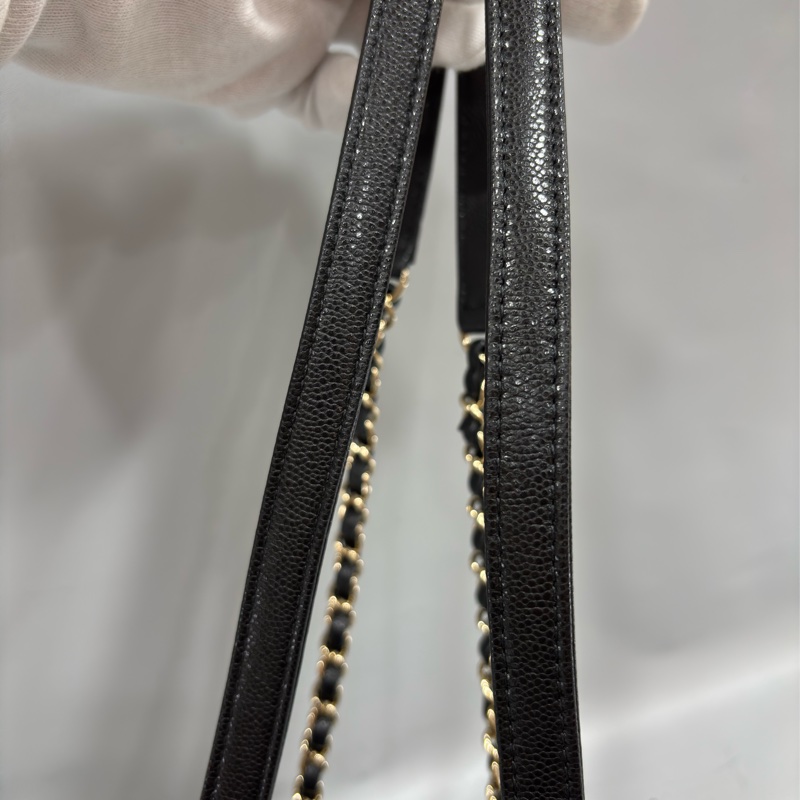 CHANEL AS4399 DUMA 黑色荔枝皮金鍊 坦克包炸藥包後背包肩背包側背包手提包-34