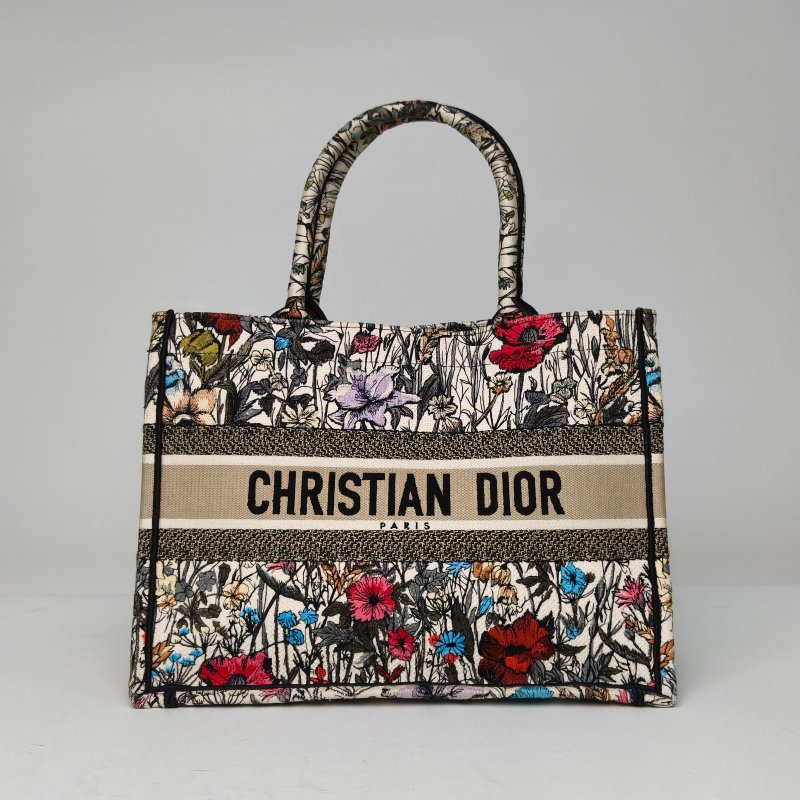 DIOR BookTote中號36拼色帆布無2020肩背包-0