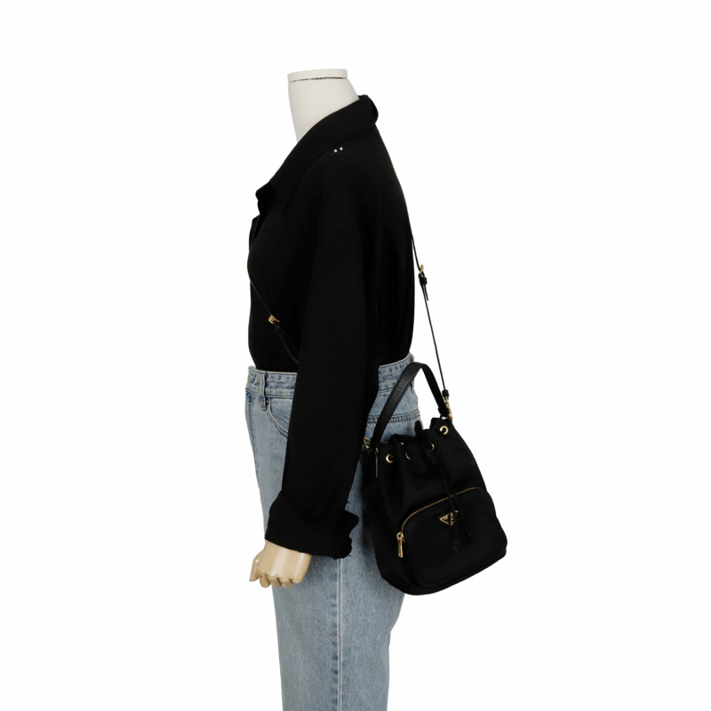 PRADA 1BH038 Duet 水桶手提單肩包-10