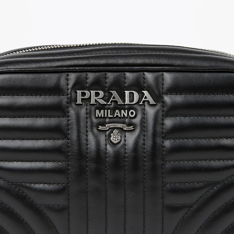 PRADA 1BH083 金屬標誌圖案單肩斜背包-2