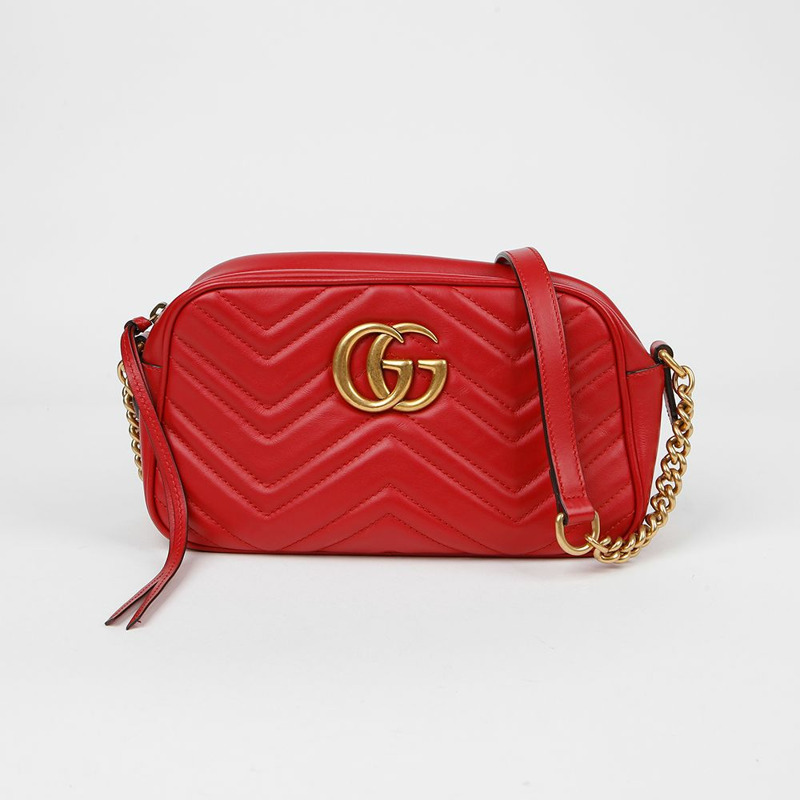 【包稅】GUCCI 447632 GG Marmont 小號肩斜背包-0