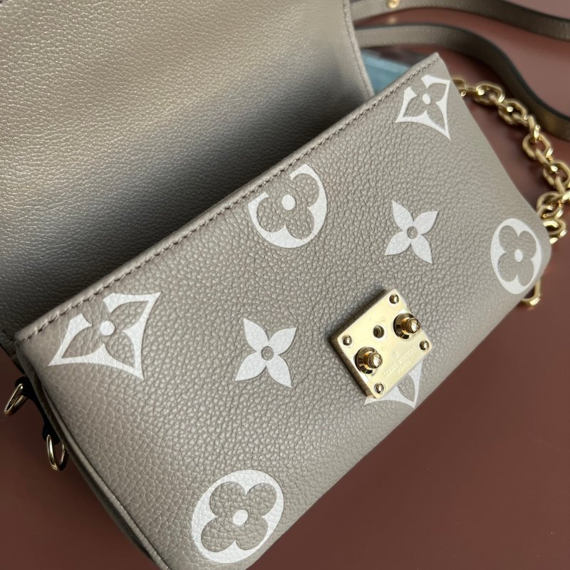 ::LOUIS VUITTON:: LV M23081 Pochette Métis East West 斑鳩灰 手提包 肩背包 法棍 腋下包-25