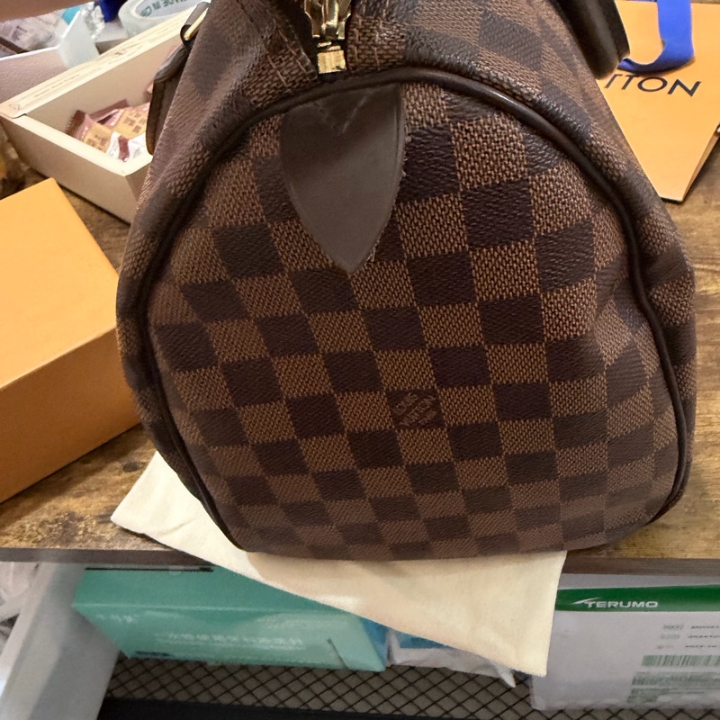 正品自用 LV Damier Ebene Speedy 35-15