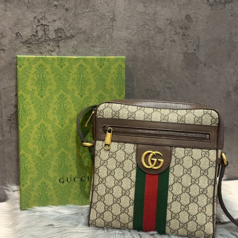 💎Han's house精品服飾💎GUCCI 古馳 Ophidia GG  郵差包 斜背包 側背包-0