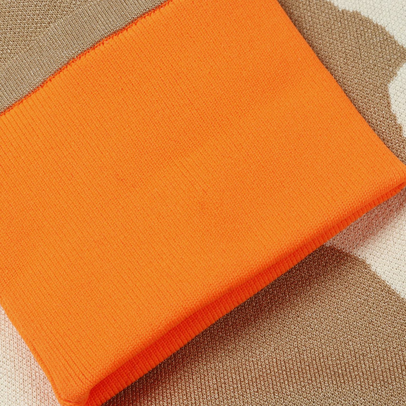 愛馬仕 JUNGLE LOVE 斜紋布 其他夾克 真絲 真絲 聚酯纖維 米色 橙色 米色 二手 女款-4