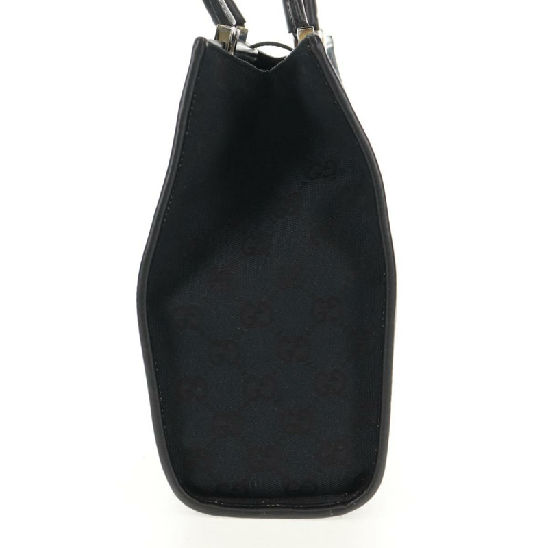 【日本直送】GUCCI GG帆布Jackie肩背包 黑色 銀色 002 1073 1781 Auth 148814V-2