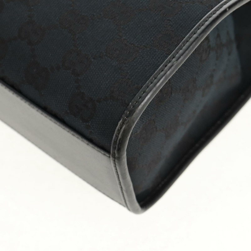 【日本直送】GUCCI GG帆布Jackie肩背包 黑色 銀色 002 1073 1781 Auth 148814V-8