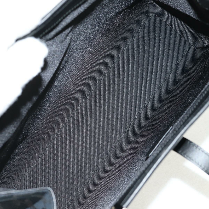 【日本直送】GUCCI GG帆布Jackie肩背包 黑色 銀色 002 1073 1781 Auth 148814V-10