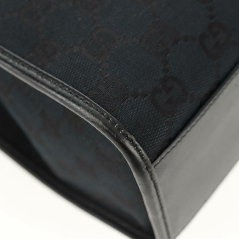 【日本直送】GUCCI GG帆布Jackie肩背包 黑色 銀色 002 1073 1781 Auth 148814V-13