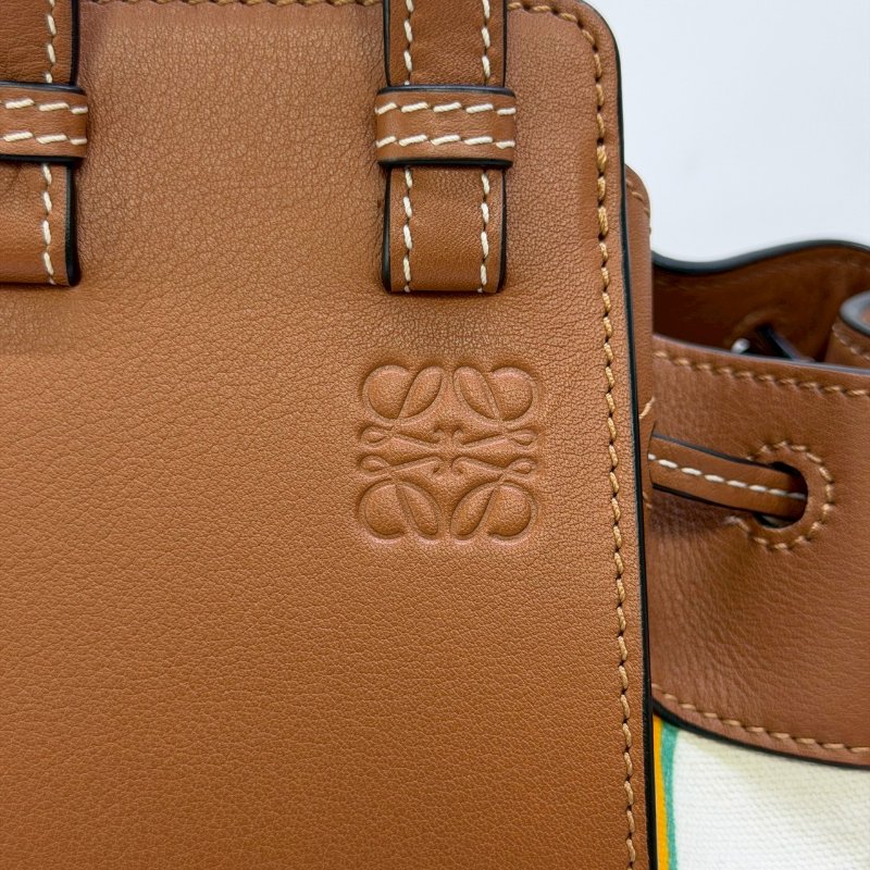 LOEWE Mini Hammock花卉圖吊床包-5