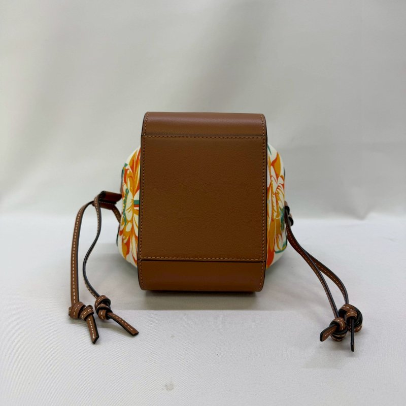 LOEWE Mini Hammock花卉圖吊床包-8