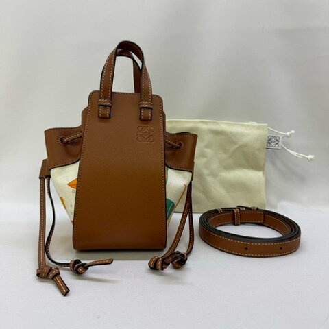 LOEWE Mini Hammock花卉圖吊床包