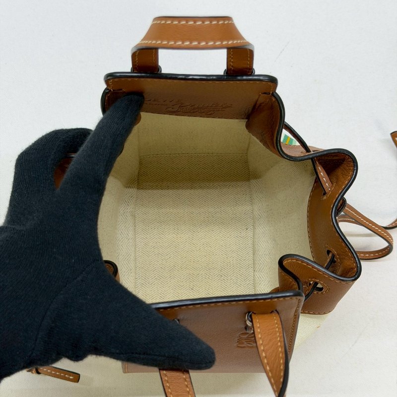 LOEWE Mini Hammock花卉圖吊床包-4