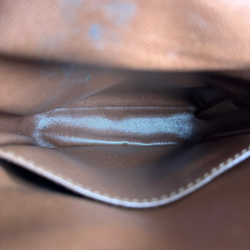 ::LOUIS VUITTON:: LV M45236 Amazon咖啡色經典花紋直式雙層相機包 斜背包-19