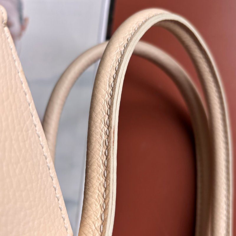 ::TODS:: Mocassino 經典品牌LOGO 乳白色牛皮托特包 手提包 肩背包 購物包-13