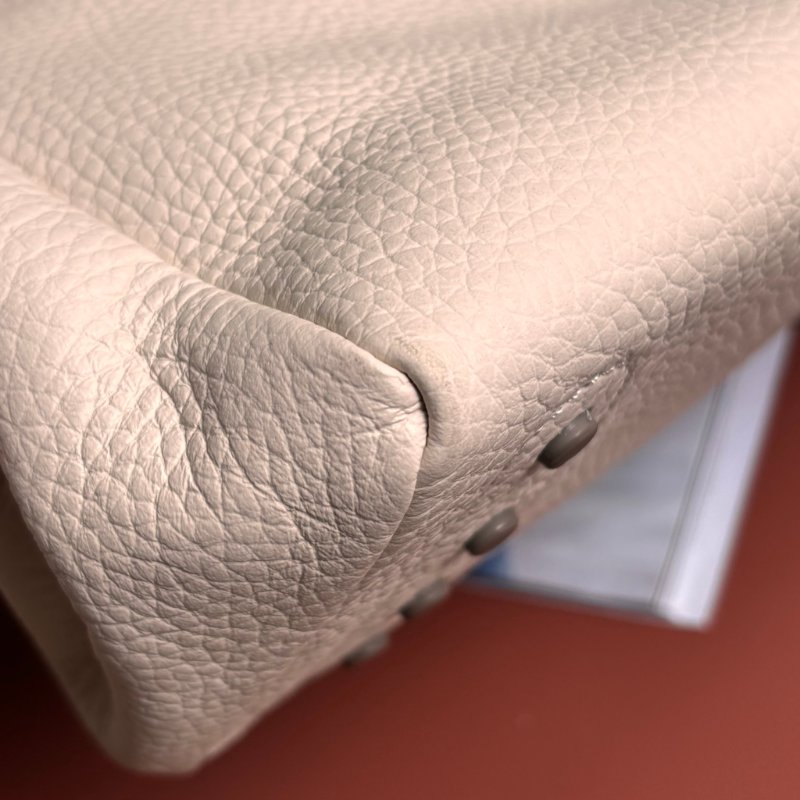 ::TODS:: Mocassino 經典品牌LOGO 乳白色牛皮托特包 手提包 肩背包 購物包-22