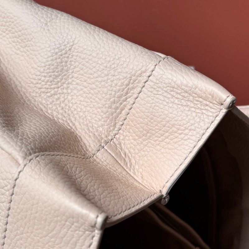 ::TODS:: Mocassino 經典品牌LOGO 乳白色牛皮托特包 手提包 肩背包 購物包-27