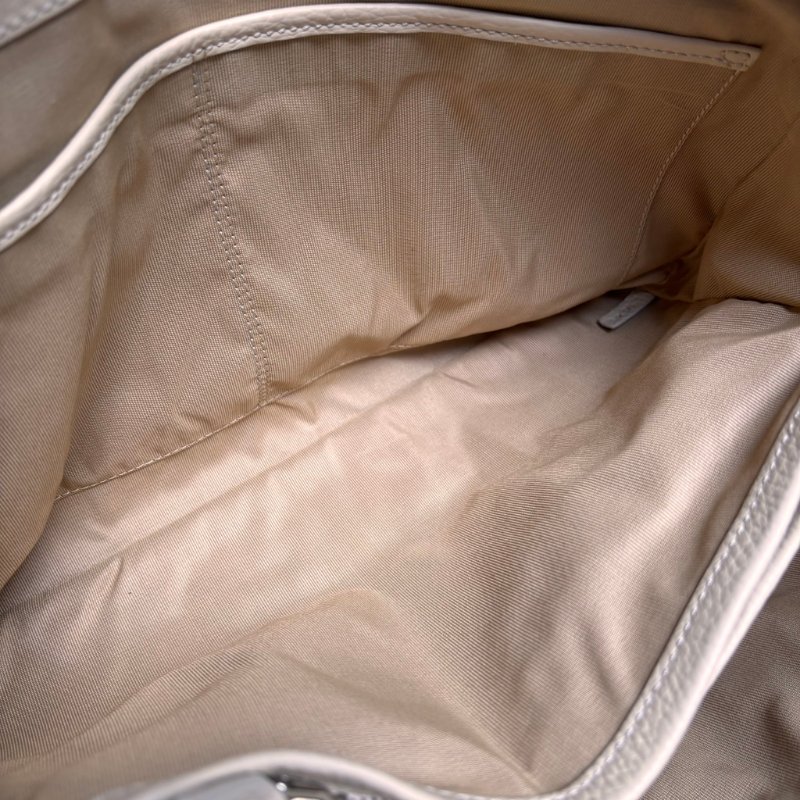 ::TODS:: Mocassino 經典品牌LOGO 乳白色牛皮托特包 手提包 肩背包 購物包-31