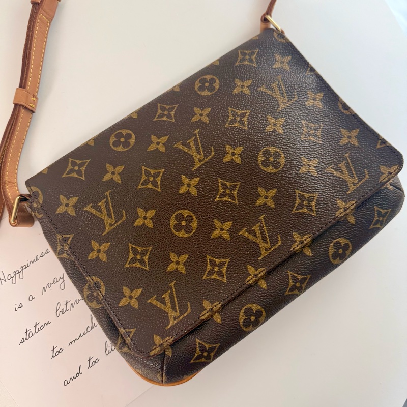 ✔️ LV Louis Vuitton 路易威登 MonogramM51257 橫式王菲包/肩背包-6