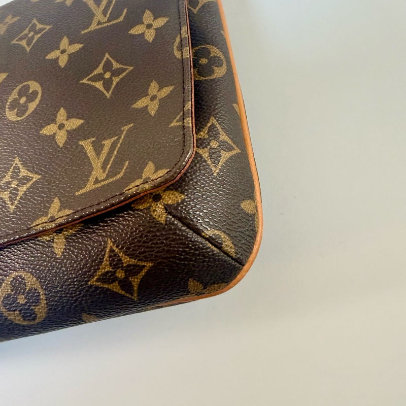 ✔️ LV Louis Vuitton 路易威登 MonogramM51257 橫式王菲包/肩背包-7