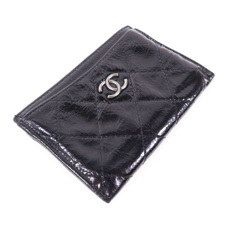 CHANEL 漆皮皮革Card Case銀扣卡片套-2