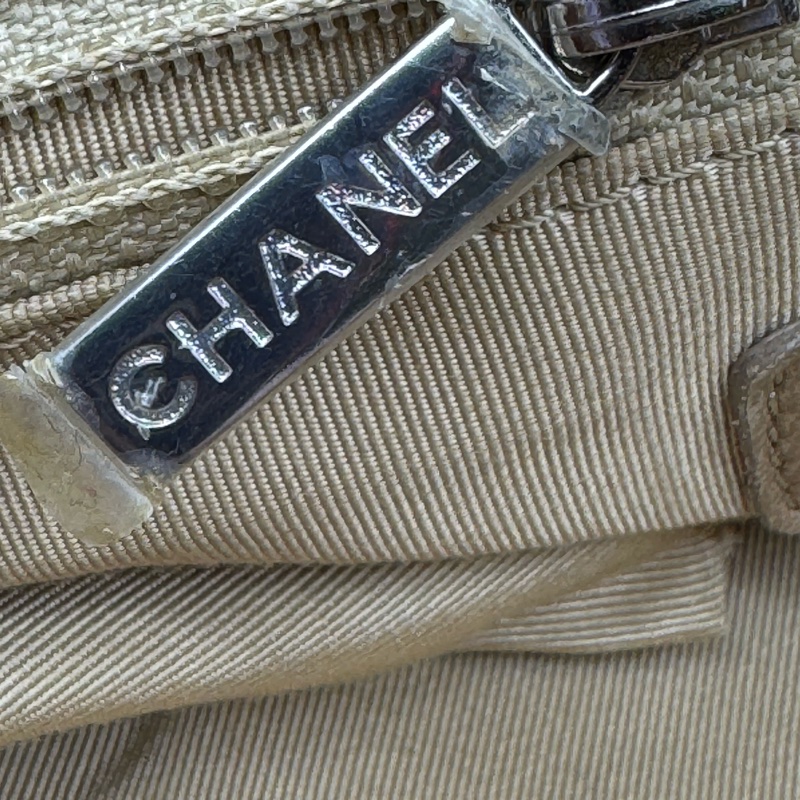 CHANEL 啡色 牛皮 銀鏈 方型側孭-25