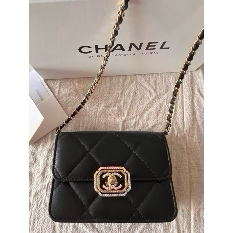Chanel 牛皮晚宴包-14