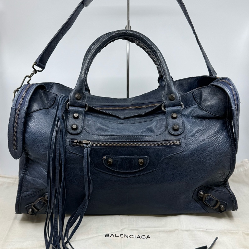 Balenciaga 藍色 City Bag-0