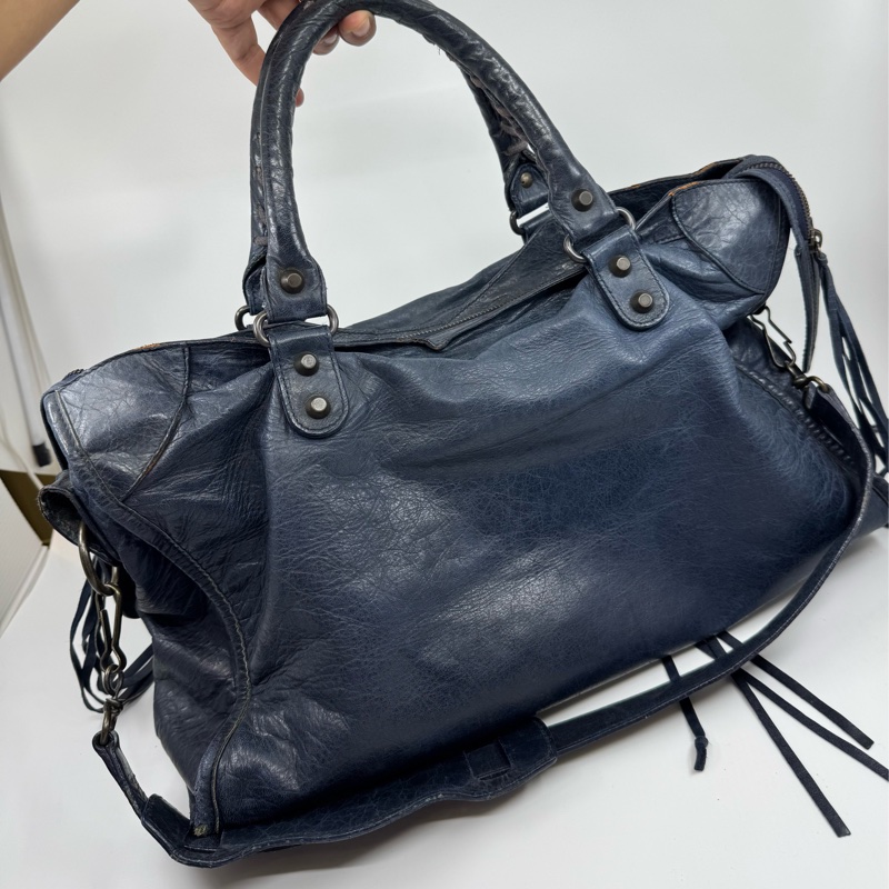 Balenciaga 藍色 City Bag-6