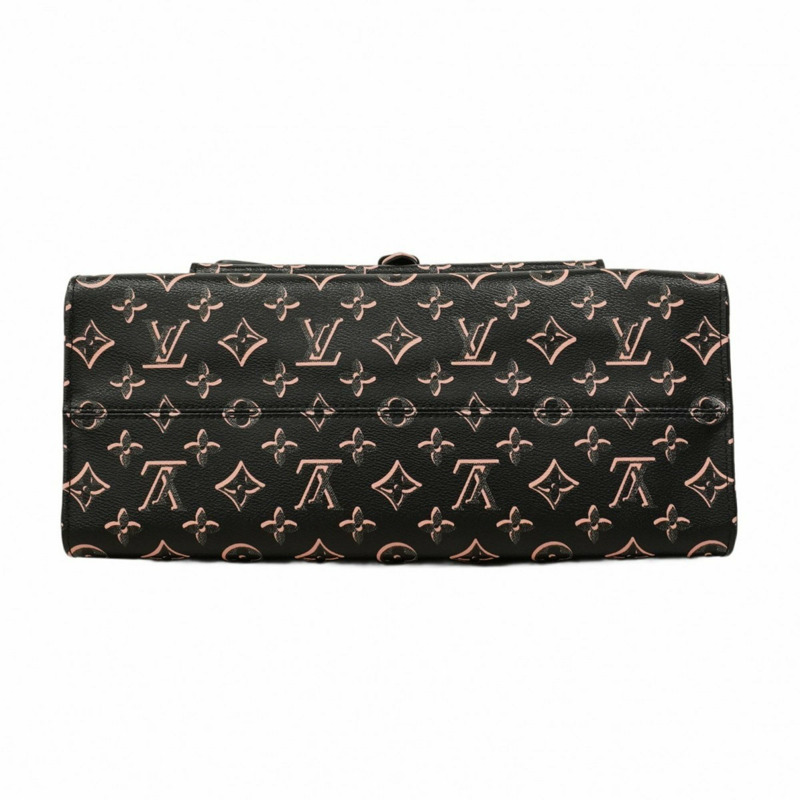 路易威登 Monogram Fall for You on the Go MM 手提包 M46154 黑色/粉紅色 兩用包 女士-2