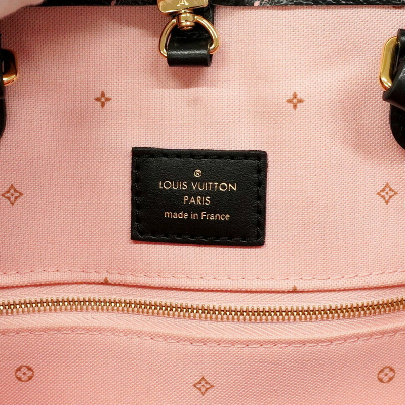 路易威登 Monogram Fall for You on the Go MM 手提包 M46154 黑色/粉紅色 兩用包 女士-4