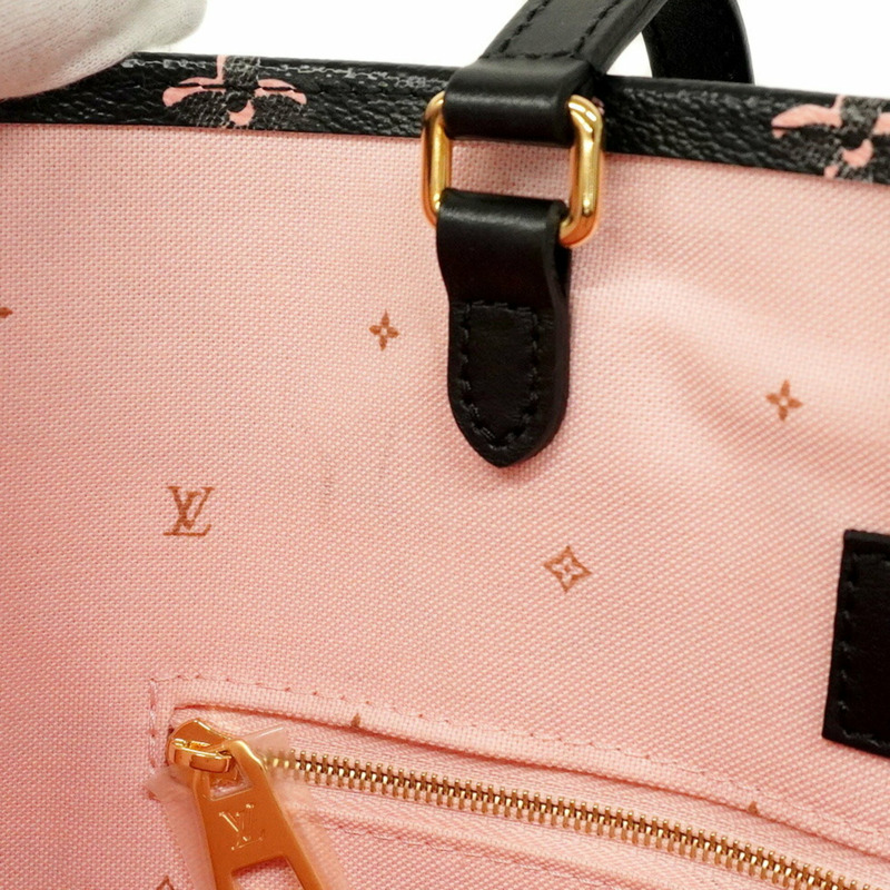 路易威登 Monogram Fall for You on the Go MM 手提包 M46154 黑色/粉紅色 兩用包 女士-6