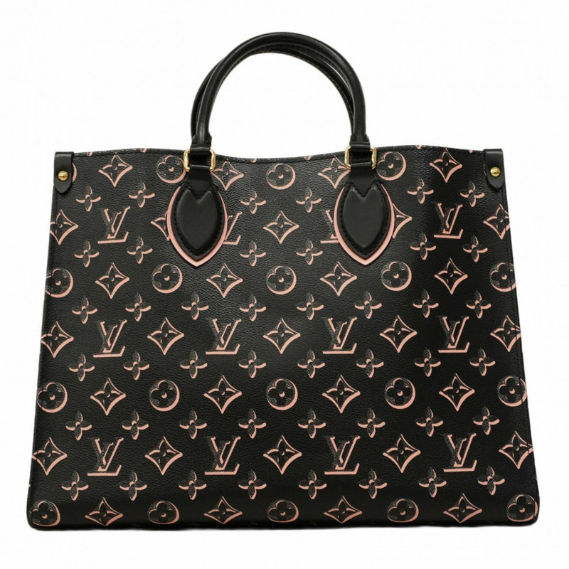 路易威登 Monogram Fall for You on the Go MM 手提包 M46154 黑色/粉紅色 兩用包 女士-13