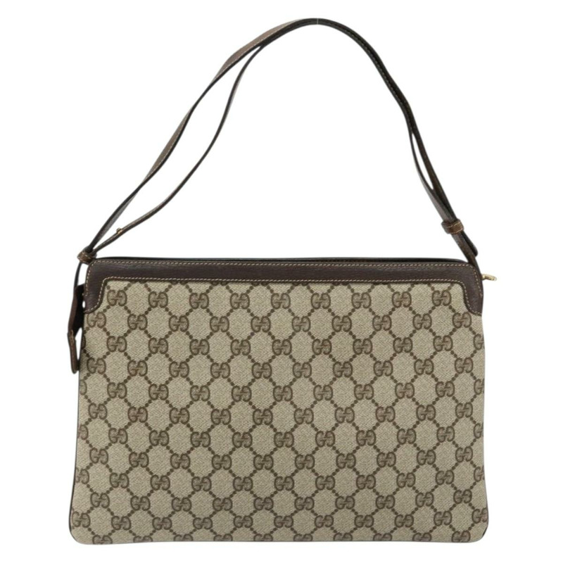 【日本直送】GUCCI GG Supreme Web Sherry Line 手提包 PVC 米色 金色 14 01 4085 正品 151002-1